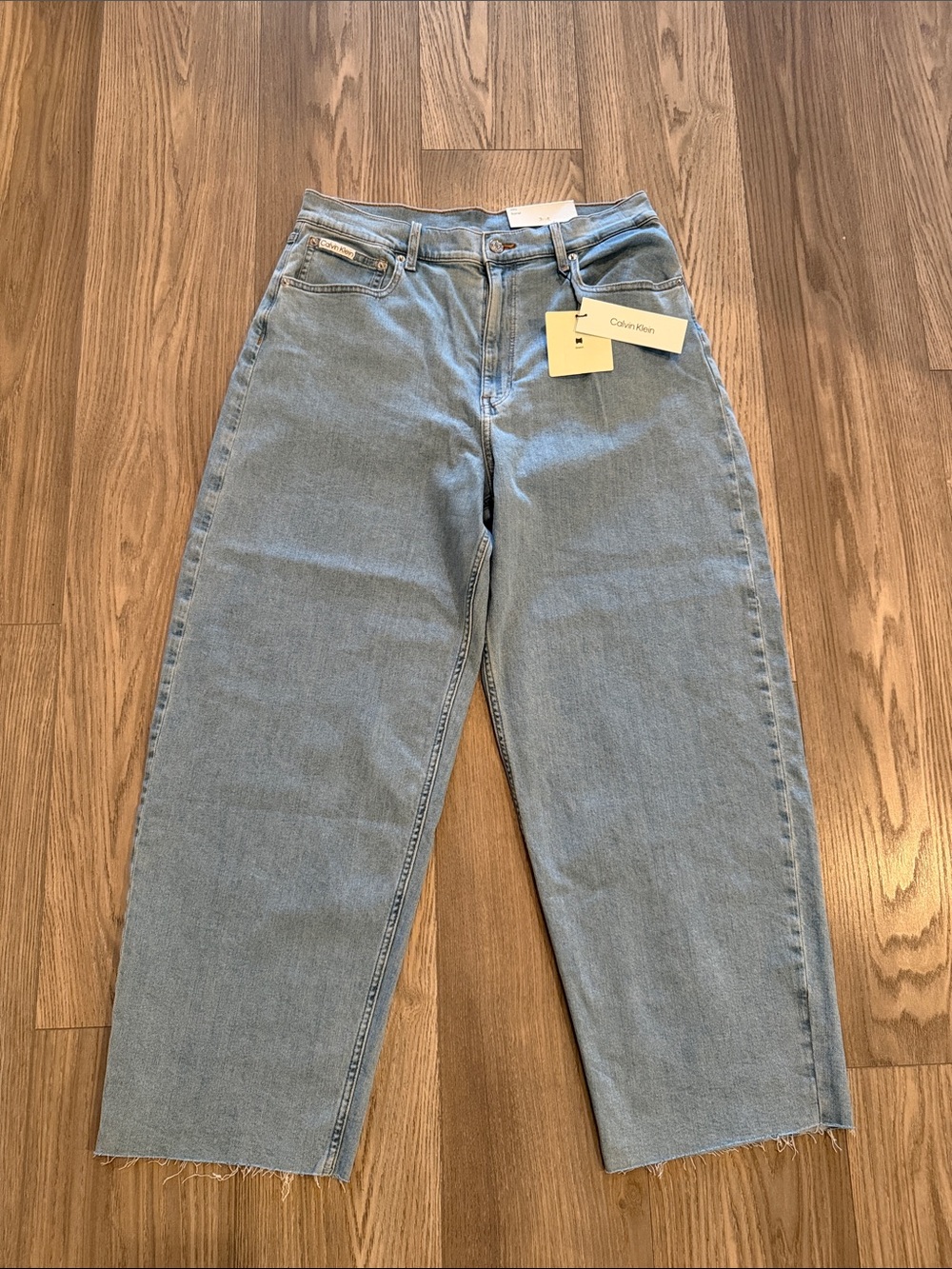 NWT Calvin Klein High Rise Loose Fit Barrel Jeans 31 Regular